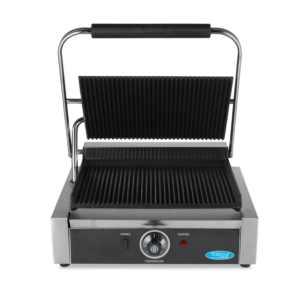 Maxima Contact Grill - Gegroefd - Enkele Grillplaat - 33,5cm - 09300436