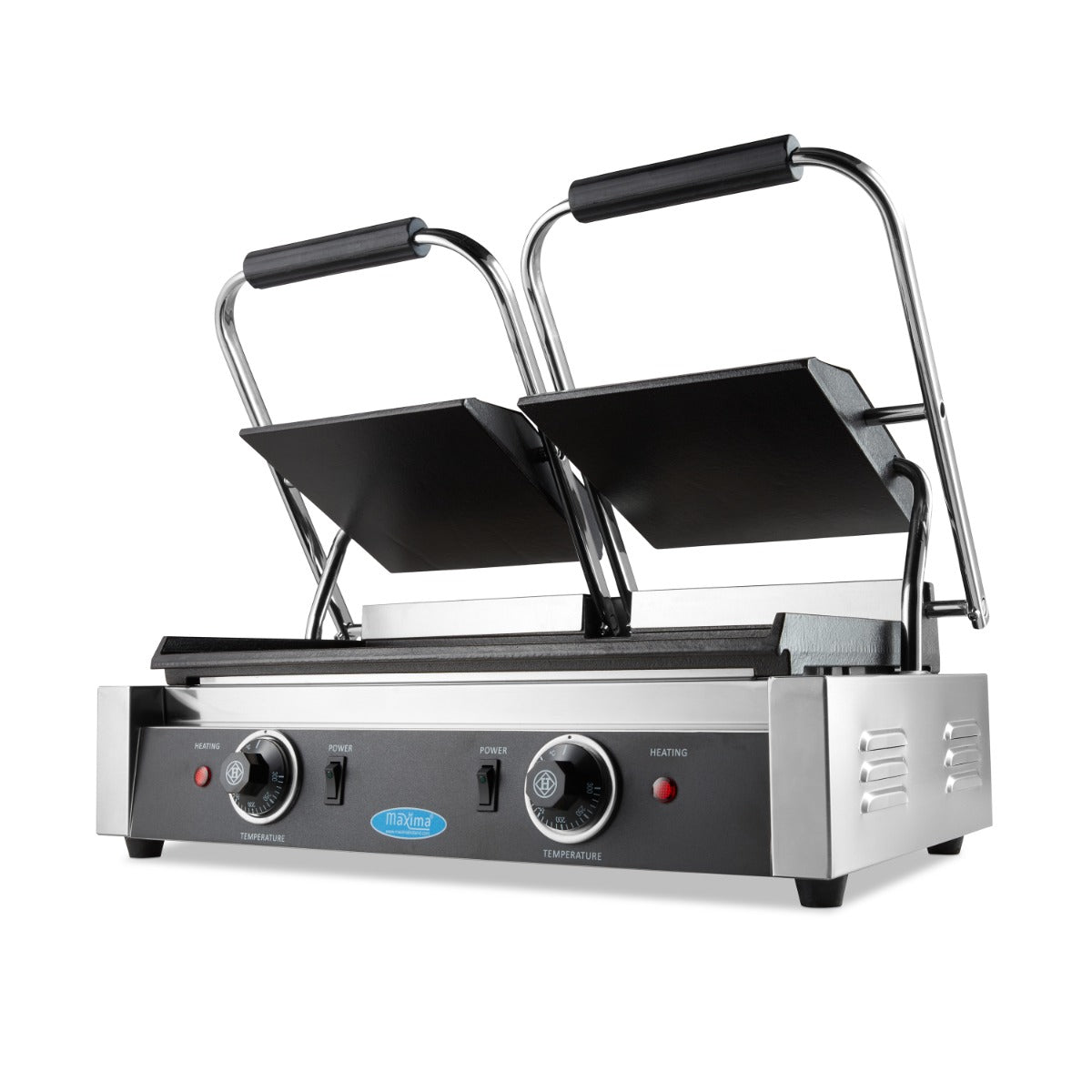 Maxima Kontaktgrill - Glatt - Doppelte Grillplatte - 2 x 22cm - 09300437