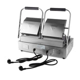 Maxima Contact Grill - Glad - Dubbele Grillplaat - 2 x 22cm - 09300437