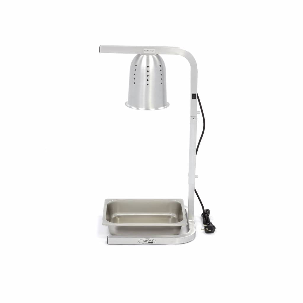 Maxima Wärmelampe - 1 Lampe - inkl. 1 Lampe und 1 x 1/2 GN-Behälter - 09362040