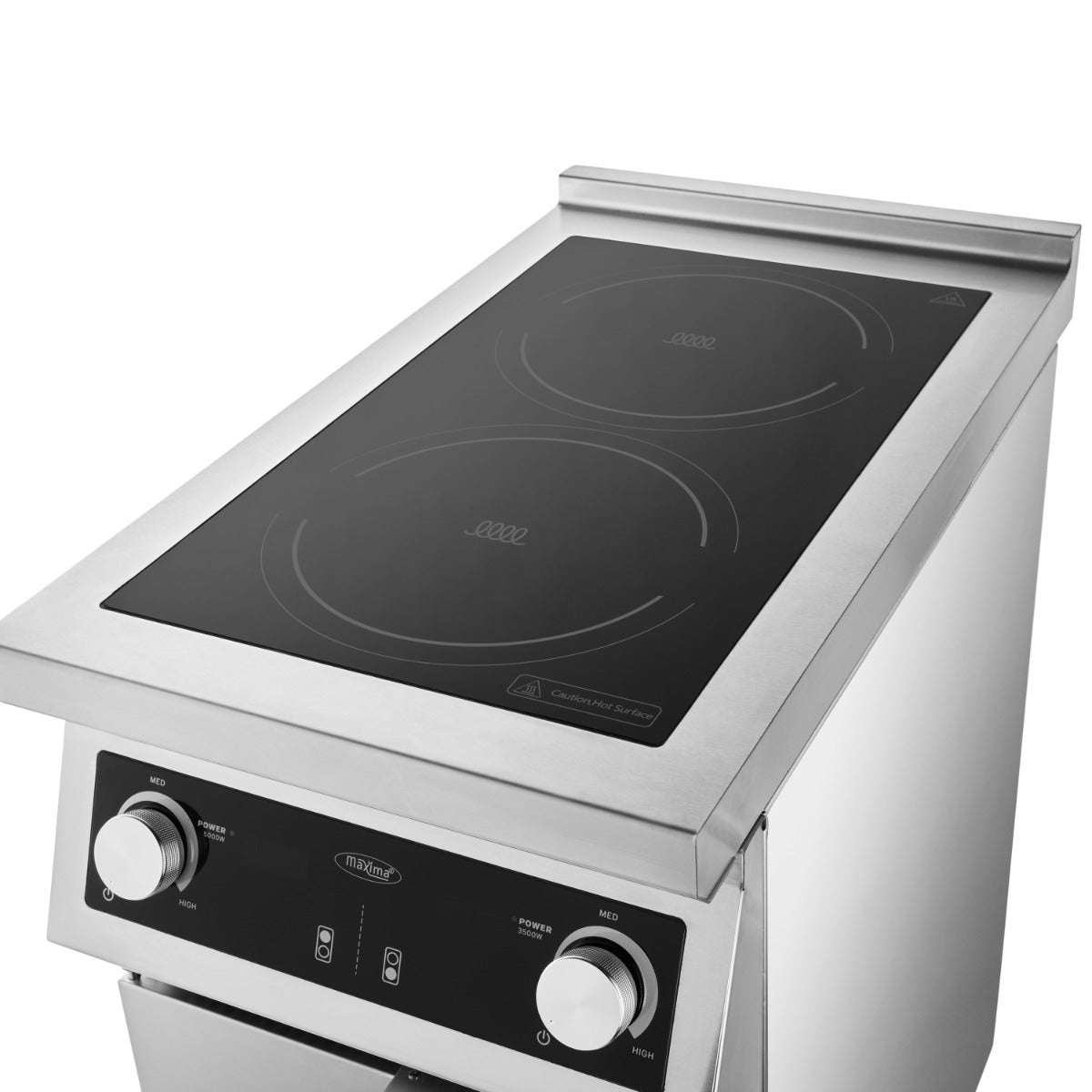 Maxima  Cooker - 2 Burners - Induction - 70cm Deep - with Stand  - 09371012