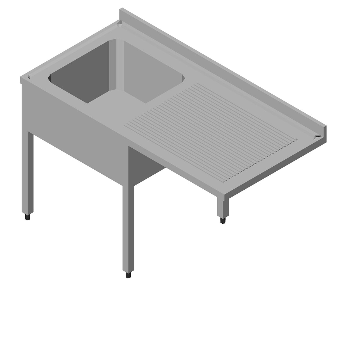 Maxima Afwastafel met Spoelbak - 140 x 70cm - Links - 09394150