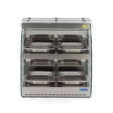 Maxima  Heated Food Display - 63cm - 2 Shelves - Open - Fits 4 x 1/2 GN  - 09400751