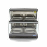 Maxima  Heated Food Display - 63cm - 2 Shelves - Closed - Fits 4 x 1/2 GN  - 09400755