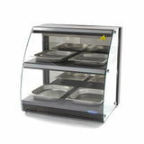 Maxima  Heated Food Display - 63cm - 2 Shelves - Closed - Fits 4 x 1/2 GN  - 09400755