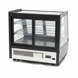 Maxima-Vitrinenkühlschrank – 125 l – 71 cm – Schiebetüren vorne und hinten – 09400847