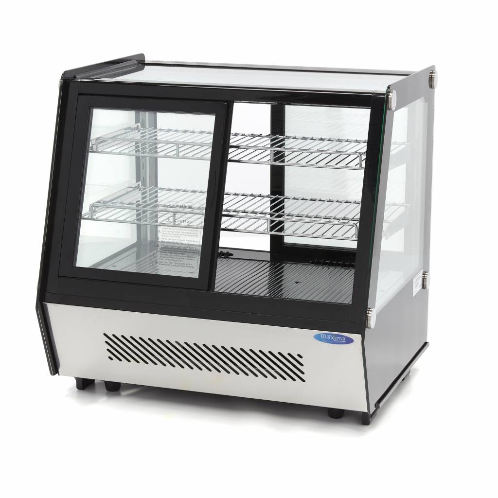 Maxima-Vitrinenkühlschrank – 125 l – 71 cm – Schiebetüren vorne und hinten – 09400847