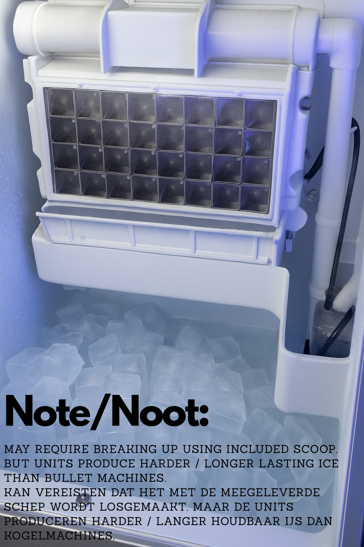 CUBO Ice Maker Machine - Under Counter - 50kg Output / 15kg Storage - CS-IM50
