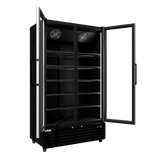 CUBO Koelkast -879 Liter – 2 Glasdeuren – 10 Legplanken – Zwart Interieur – CS-SU1000
