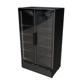 CUBO Koelkast -879 Liter – 2 Glasdeuren – 10 Legplanken – Zwart Interieur – CS-SU1000