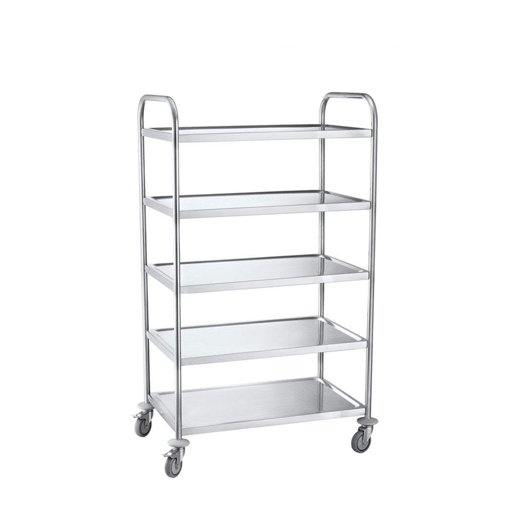 CUBO 5-laags trolley groot RVS CS-T5T
