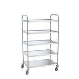 CUBO 5-laags trolley groot RVS CS-T5T
