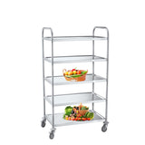 CUBO 5-laags trolley groot RVS CS-T5T