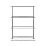 CUBO Chrome Wire Shelving Unit 4 Tier 1200x450x1800mm CS-CR1200