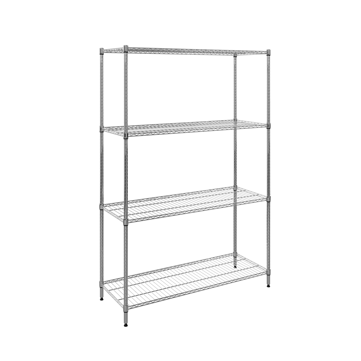 CUBO Chrome Wire Shelving Unit 4 Tier 1200x450x1800mm CS-CR1200
