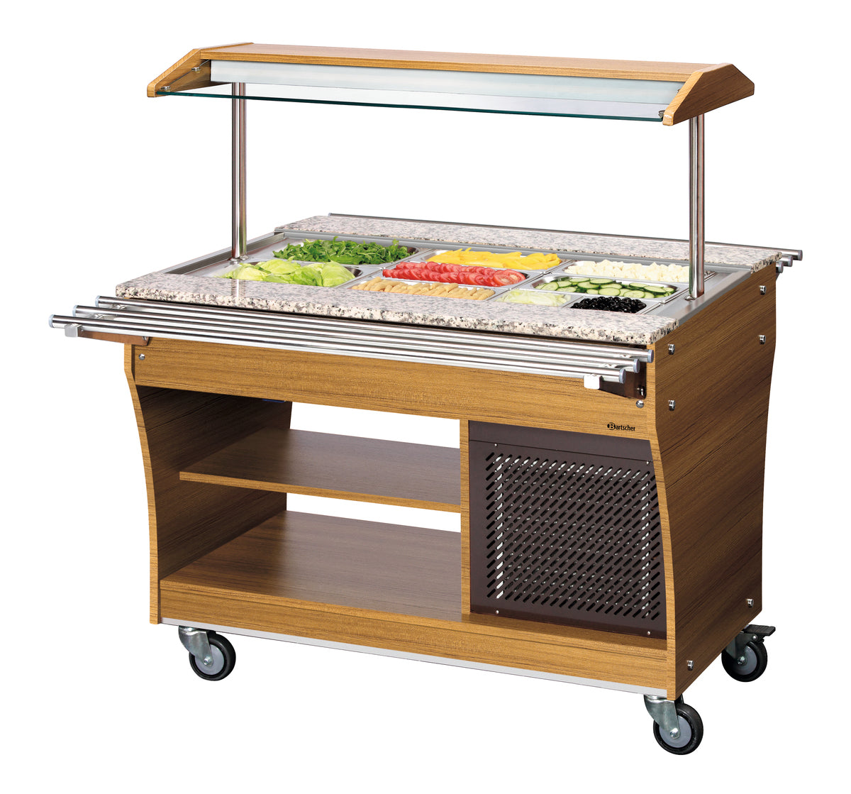 Bartscher Buffet trolley, cold, 3x 1/1 GN - 125525