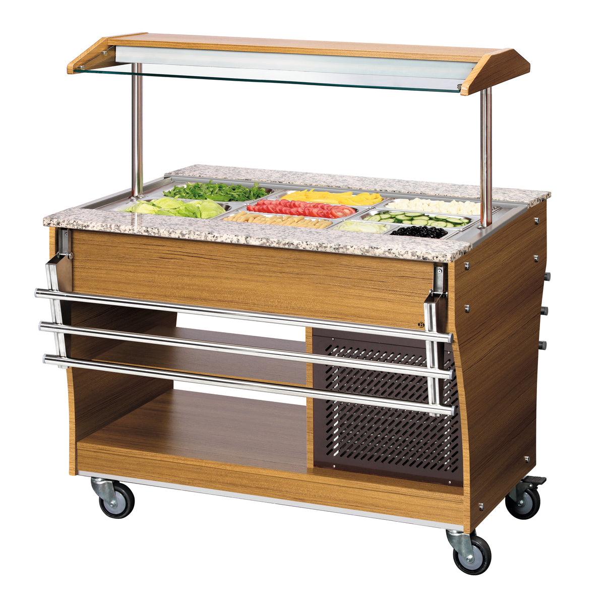 Bartscher Buffet trolley, cold, 3x 1/1 GN - 125525