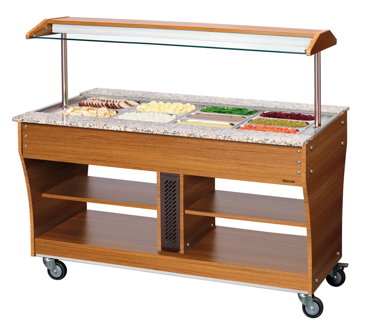 Bartscher Buffet trolley, hot, 4x 1/1GN - 125628