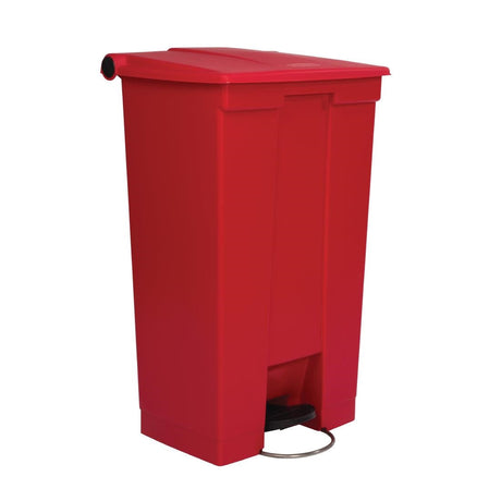 Rubbermaid Step-On Pedal Bin Red 87Ltr - L629  Rubbermaid