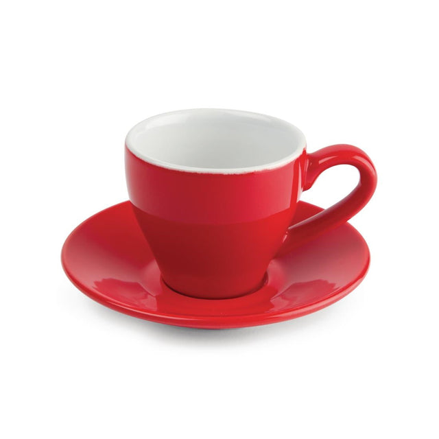 Olympia Cafe Espresso Cup Red - 100ml 3.38fl oz (Box 12) - GK070  Olympia