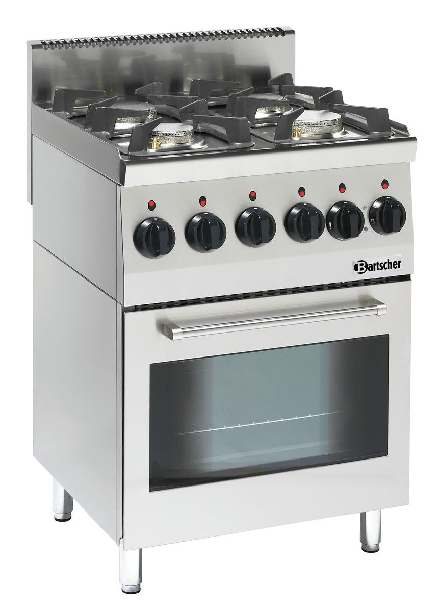 Bartscher Gas stove 600, W600, 4BR, elO - 1315563