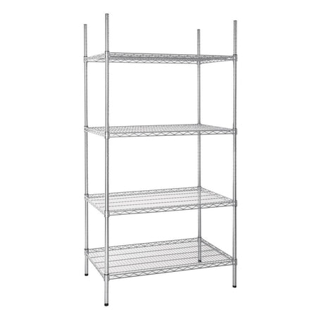 Vogue 4 Tier Wire Shelving Kit 915x610mm - U256  Vogue