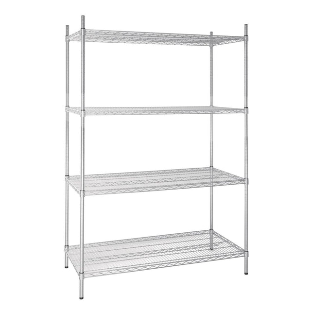 Vogue 4 Tier Wire Shelving Kit 1220x610mm - U257  Vogue