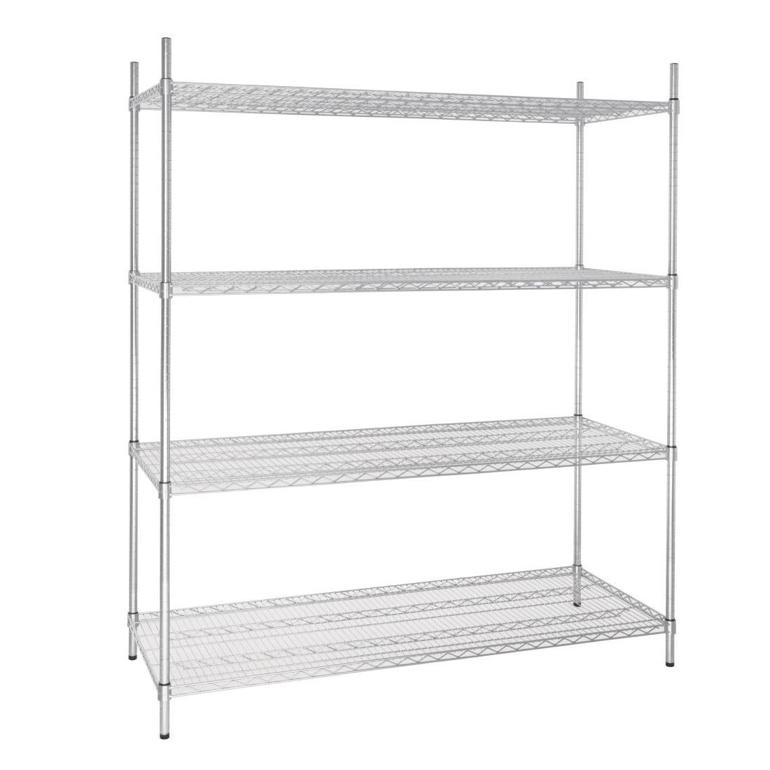 Vogue 4 Tier Wire Shelving Kit 1525x610mm - U258  Vogue