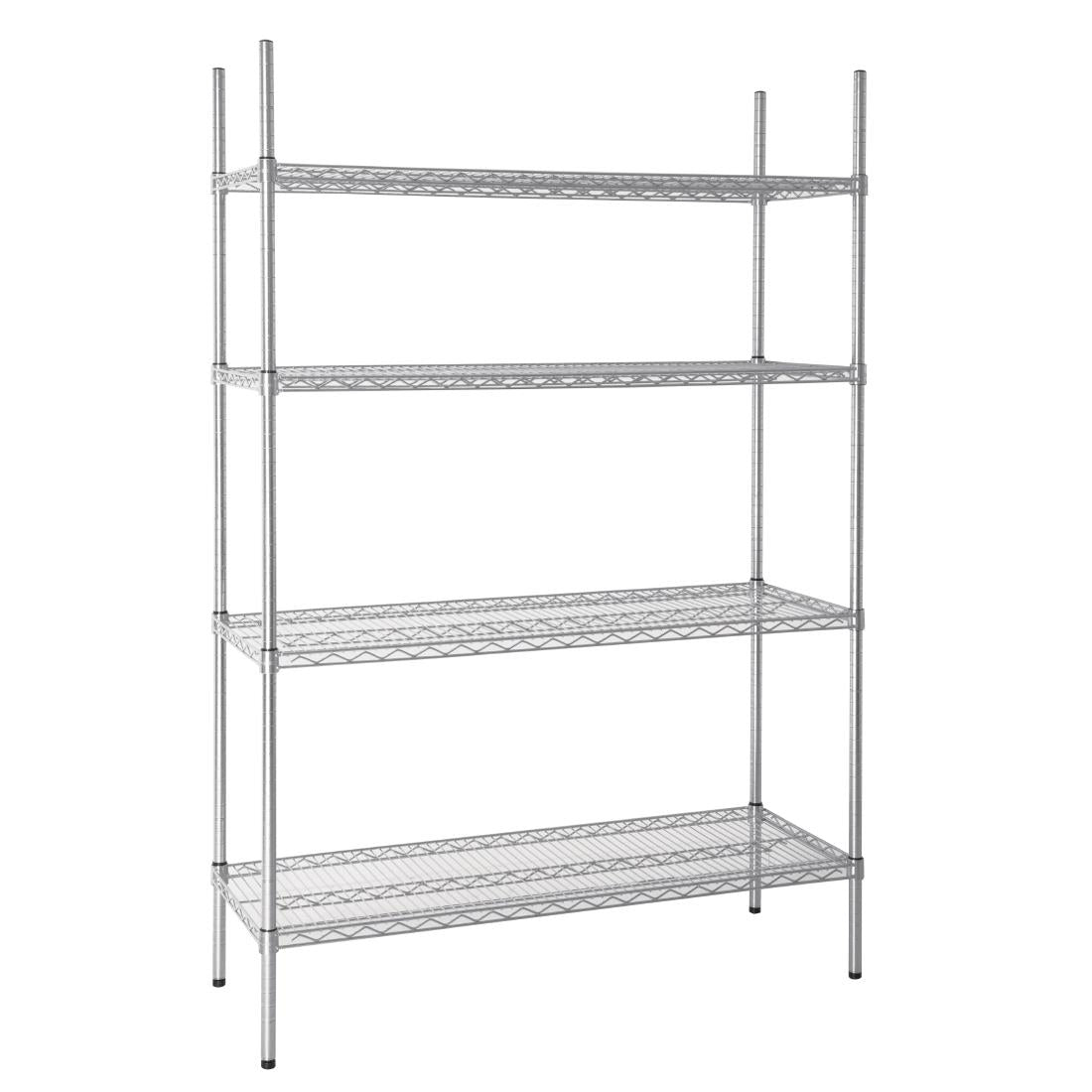 Vogue 4 Tier Wire Shelving Kit 1220x460mm - L928  Vogue