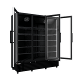CUBO koelkast - 1483 Liter – 3 Glasdeuren – 15 Legplanken – Zwart Interieur – CS-SU1500