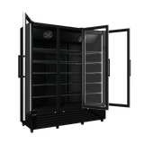 CUBO koelkast - 1483 Liter – 3 Glasdeuren – 15 Legplanken – Zwart Interieur – CS-SU1500