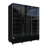 CUBO koelkast - 1483 Liter – 3 Glasdeuren – 15 Legplanken – Zwart Interieur – CS-SU1500