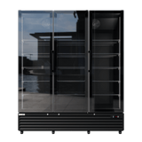 CUBO koelkast - 1483 Liter – 3 Glasdeuren – 15 Legplanken – Zwart Interieur – CS-SU1500