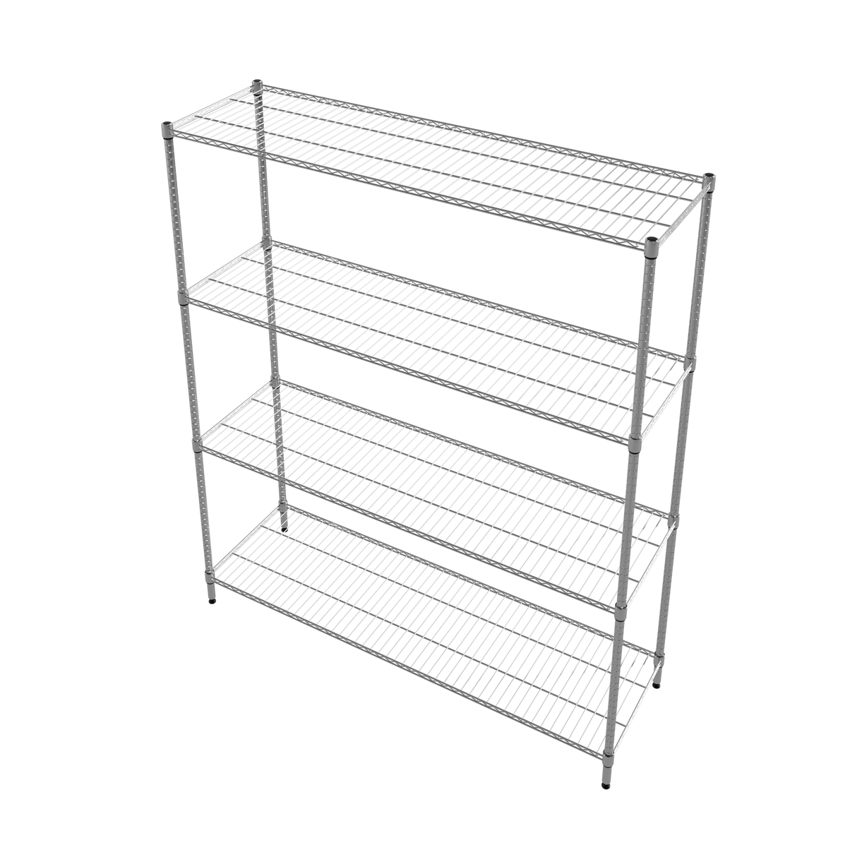 CUBO Chrome Wire Shelving Unit 4 Tier 1500x450x1800mm CS-CR1500
