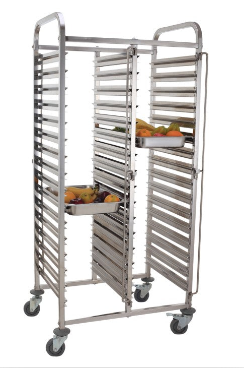 CUBO 15-Laags Dubbel GN Trolley RVS CS-T15T2