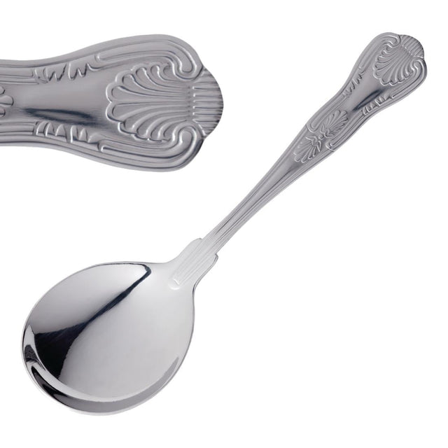 Olympia Kings Soup Spoon (Pack of 12) - D688  Olympia