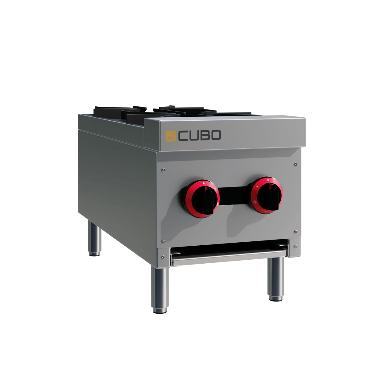 CUBO Gaskochfeld 31 cm – Arbeitsplatte mit 2 Brennern – 2 x 4,5 kW – CS-XRB-2-OZ-M