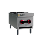 CUBO Gaskochfeld 31 cm – Arbeitsplatte mit 2 Brennern – 2 x 4,5 kW – CS-XRB-2-OZ-M