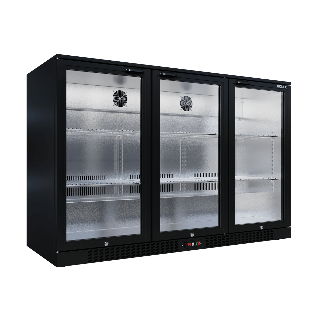 Cubo Barkühlschrank 324L - 3 Glasflügeltüren- Abschließbar - CS-320H-EE