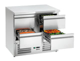 Bartscher Mini-refrigerated counter 900S4 - 200282