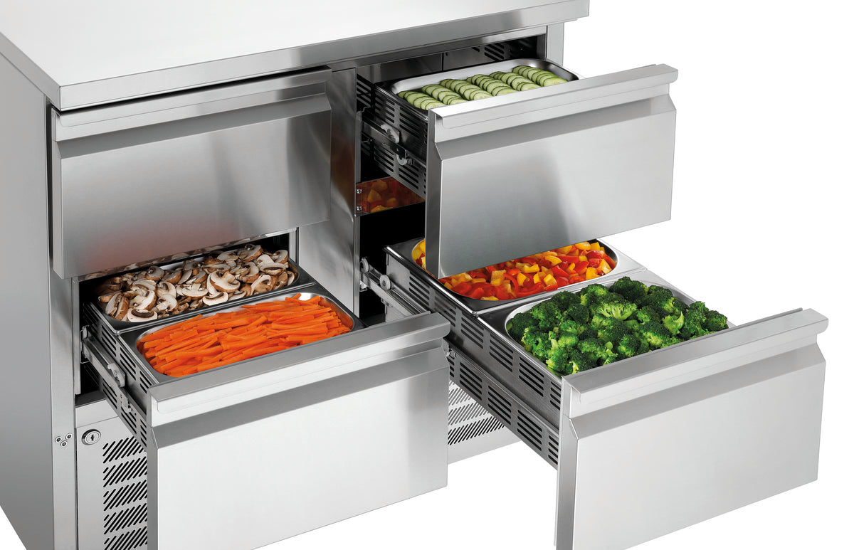 Bartscher Mini-refrigerated counter 900S4 - 200282