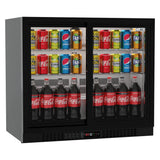 Bar Fridge 207L - 2 Sliding Glass Doors - Lockable - CS-210S-EE