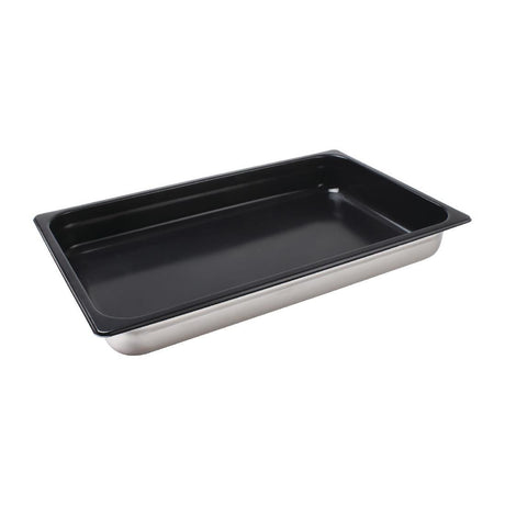 Vogue Heavy Duty Stainless Steel Non Stick 1/1 Gastronorm Tray 40mm - CS754  Vogue