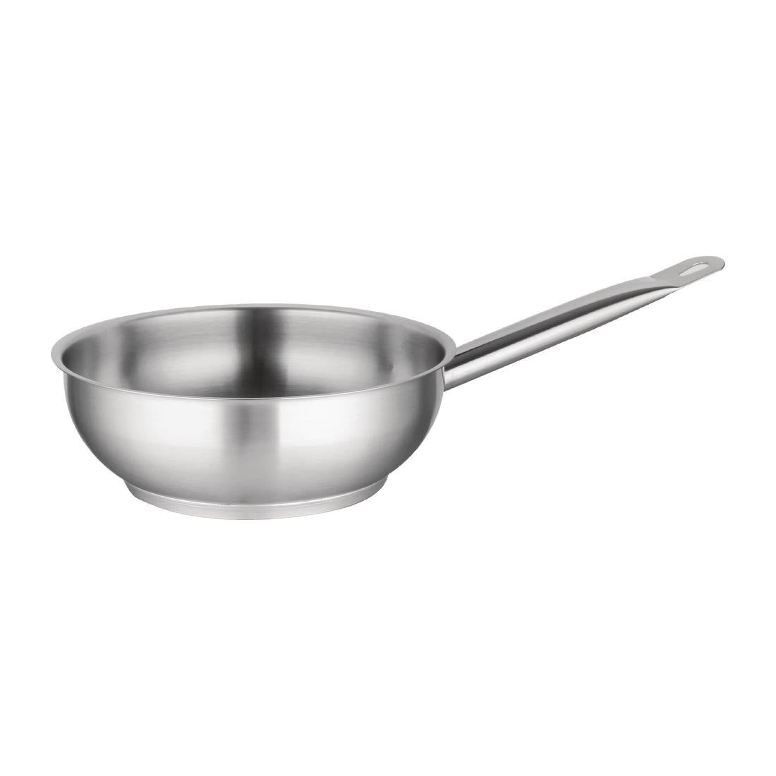 Vogue Stainless Steel Sauté Pan 24cm - M923  Vogue