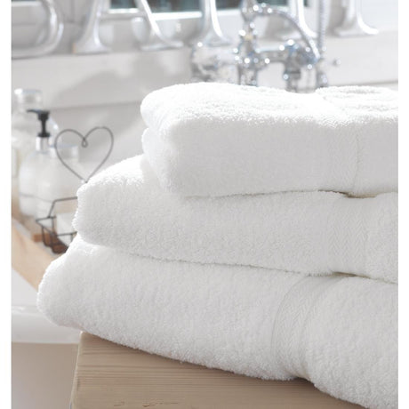 Mitre Comfort Riviera Bath Towel White - GT854  Mitre Comfort
