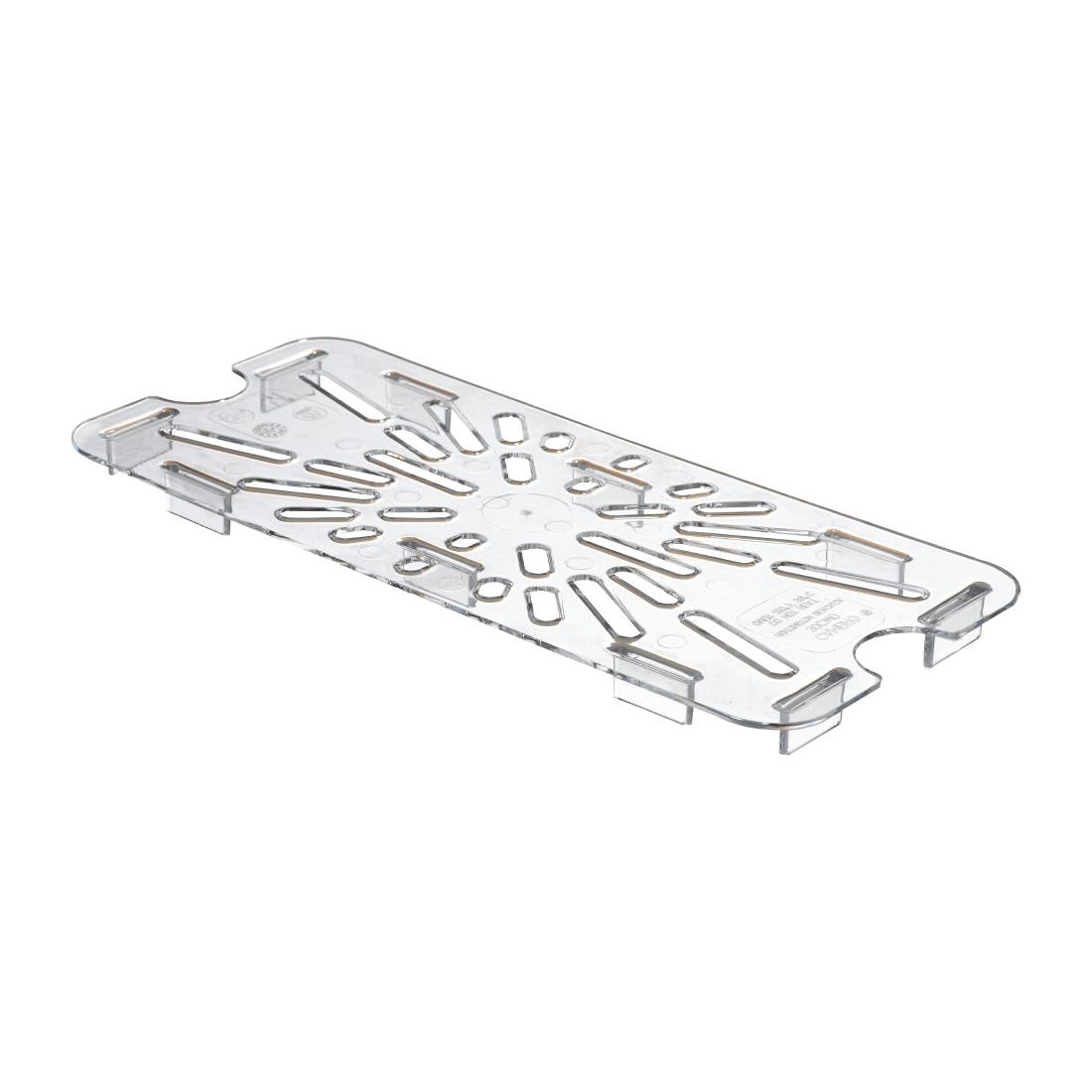 Cambro Polycarbonate 1/3 Gastronorm Tray Drain Shelf - DM712  Cambro