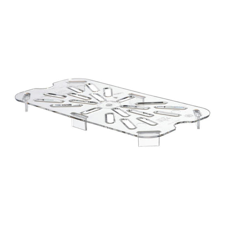 Cambro Polycarbonate 1/4 Gastronorm Tray Drain Shelf - DM749  Cambro