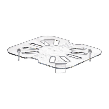 Cambro Polycarbonate 1/6 Gastronorm Tray Drain Shelf - DM755  Cambro