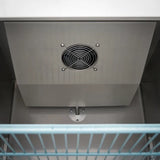 Maxima Kühlschrank – 600L – 3 verstellbare Einlegeböden (2/1 GN) – Edelstahl – auf Rollen