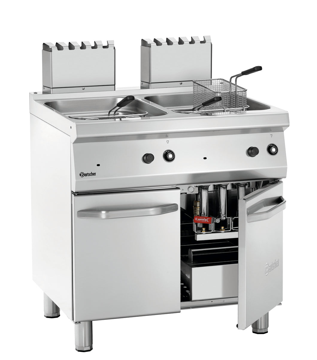 Bartscher Deep fat fryer gas, 700 W800, 2x15L - 2859271